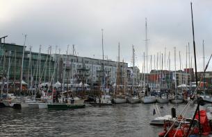 Description: D:\My Documents\My Articles\VOR 2012\Galway harbour full of boats.jpg